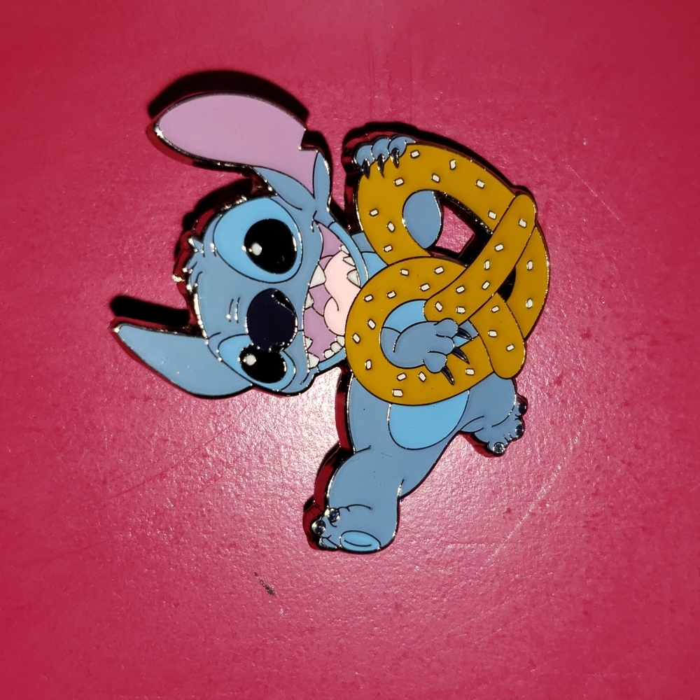 Stitch Food Pretzel Loungefly Pin